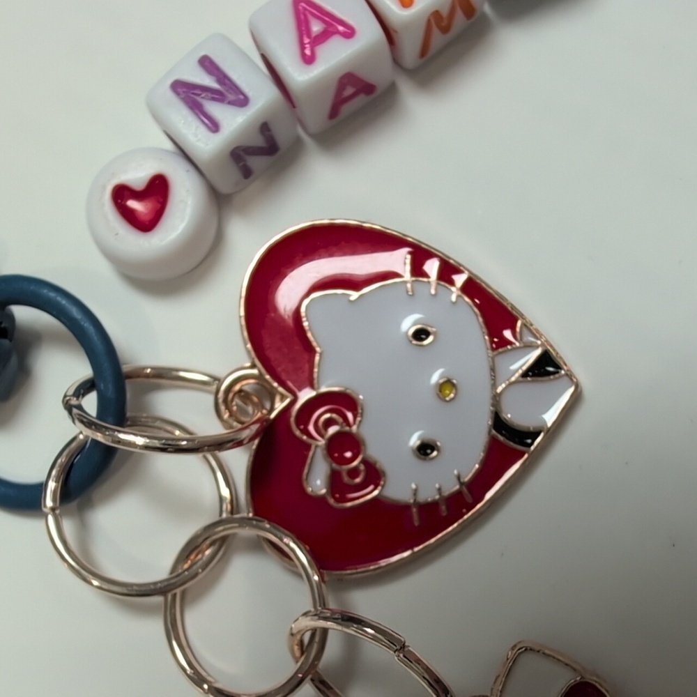 Hello Kitty Charm Keychain *Customizable* - Picture 4 of 4